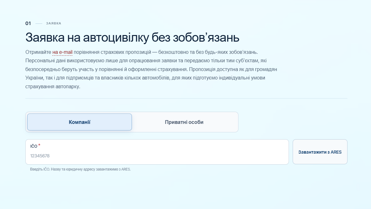 Povinné ručení pro ukrajinské firmy registrované v čr.